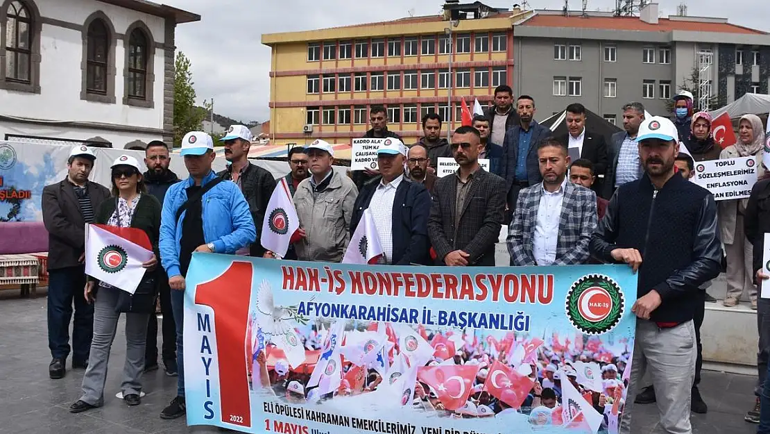 1 Mayıs Afyon’da da kutlandı