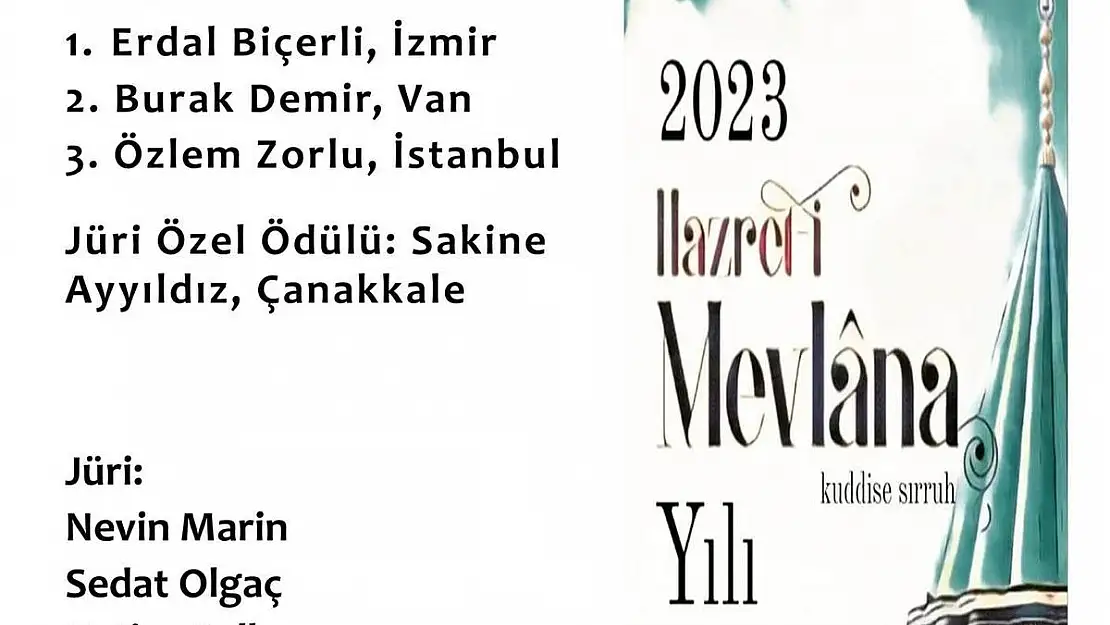 '2023 Hazreti Mevlâna Yılı' fotoğraf yarışması sonuçlandı