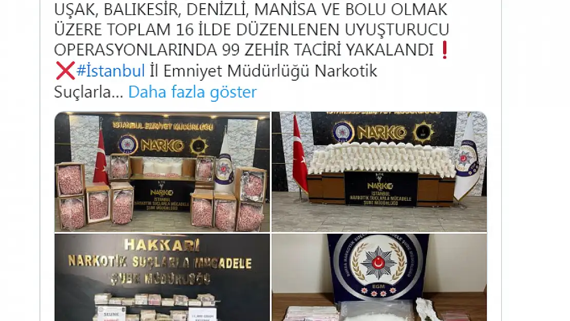 Afyonkarahisar'da 1,5 kilogram esrar yakalandı