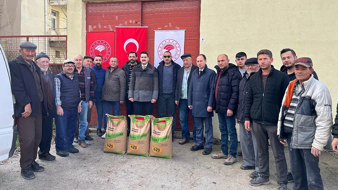 401 çiftçiye yüzde 50 hibeli 60 ton buğday tohumu dağıtıldı