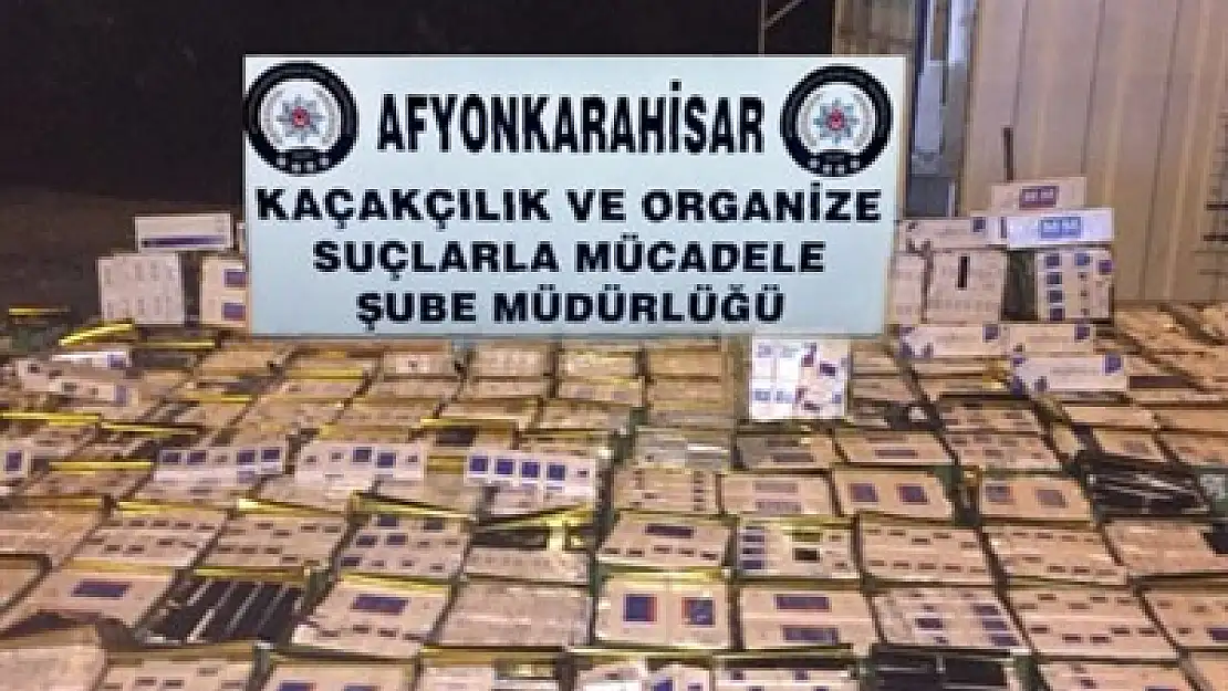 53 bin paket kaçak sigara ele geçirildi