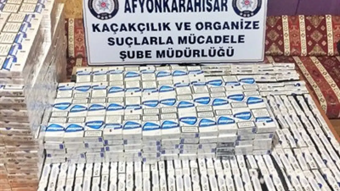 906 paket kaçak sigara ele geçirildi