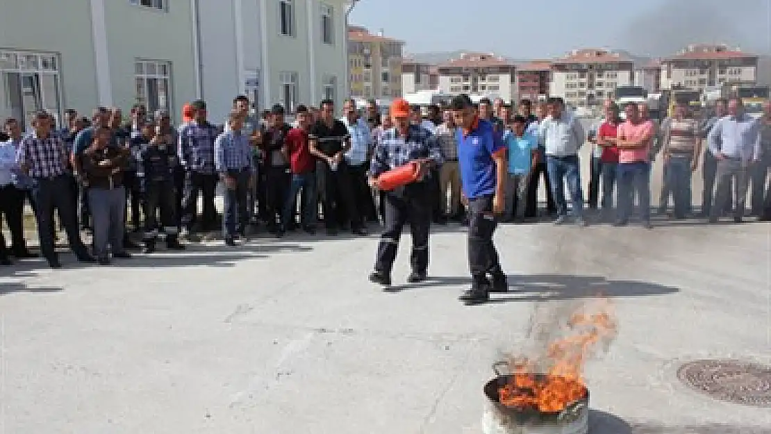 AFAD yangın söndürme tatbikatı yaptı