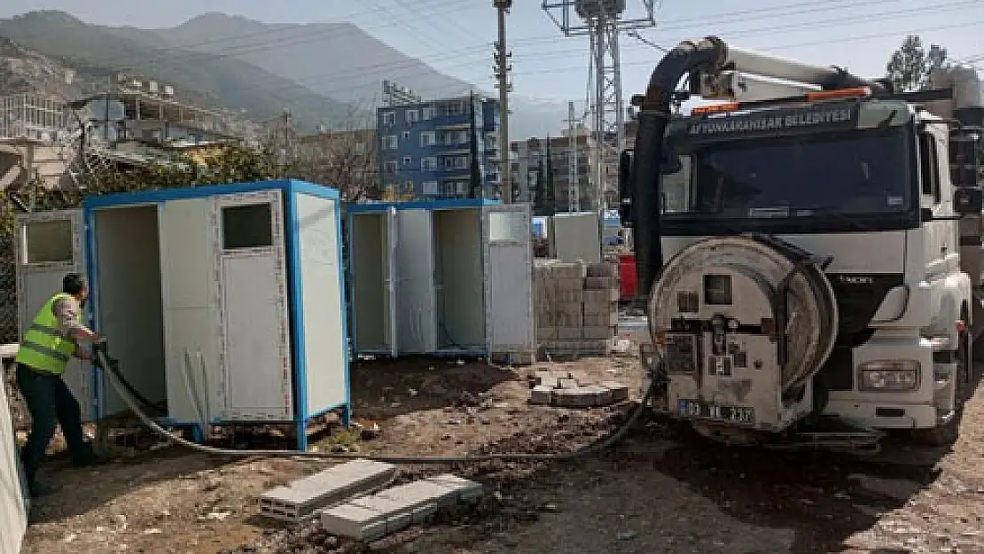 Afyon Belediyesi Hatay’ın altyapısını güçlendiriyor