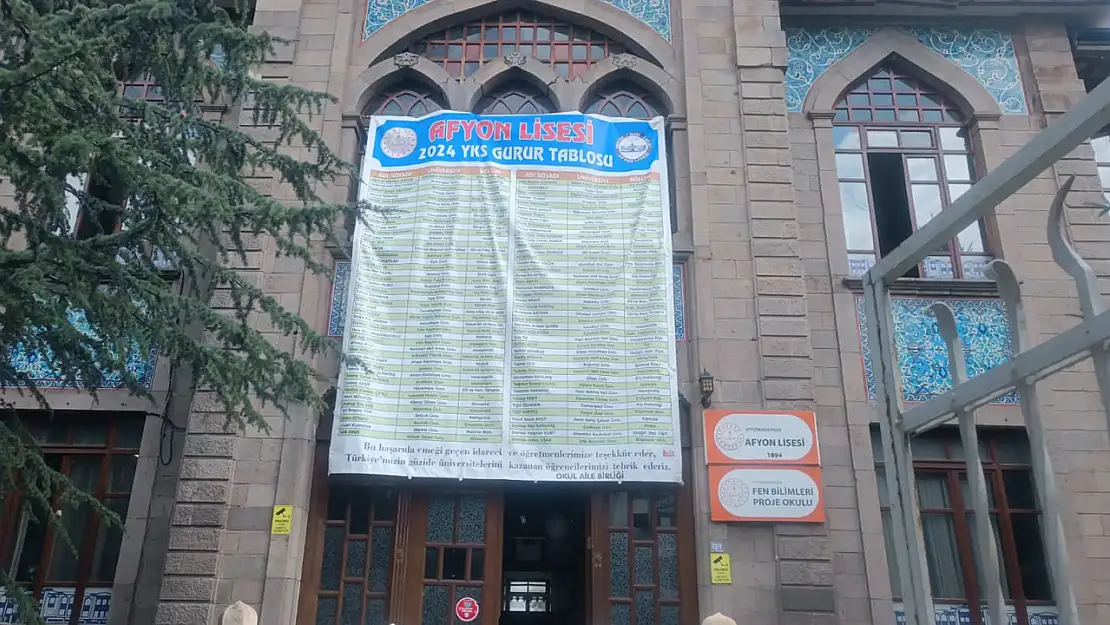 Afyon Lisesi'nin Haklı Gururu