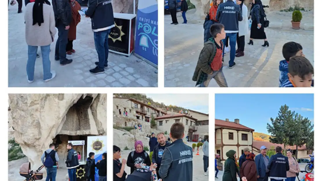 Afyon Polisi Ayazini'de  binlerce kişiyi bilgilendirdi