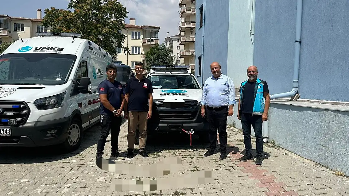 Afyon UMKE'ye sıfır kilometre araç geldi