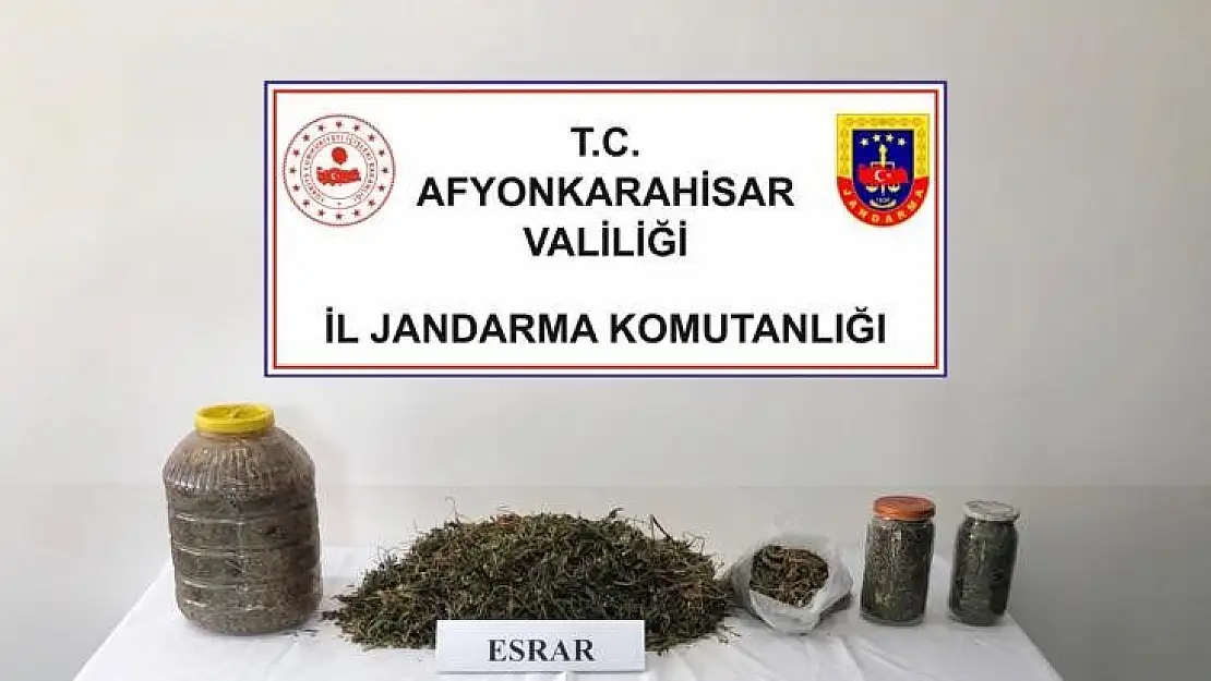 Afyon'da Jandarma Bakın Kaç Kilogram Uyuşturucu Ele Geçirdi…