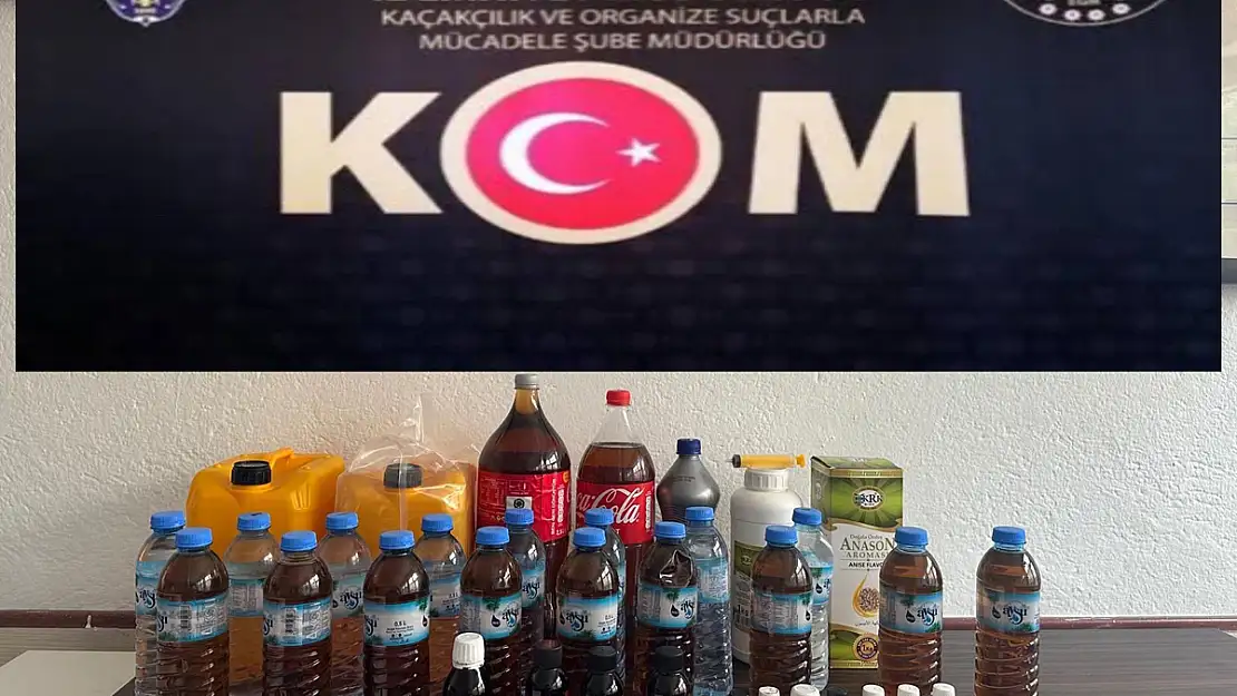 Afyon'da Kaçak Alkol Operasyonu: Litrelerce Alkol Ele Geçirildi