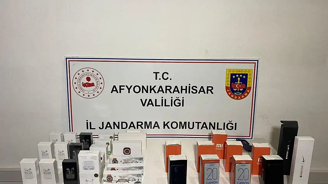 Afyon'da Kaçak Telefon Operasyonu