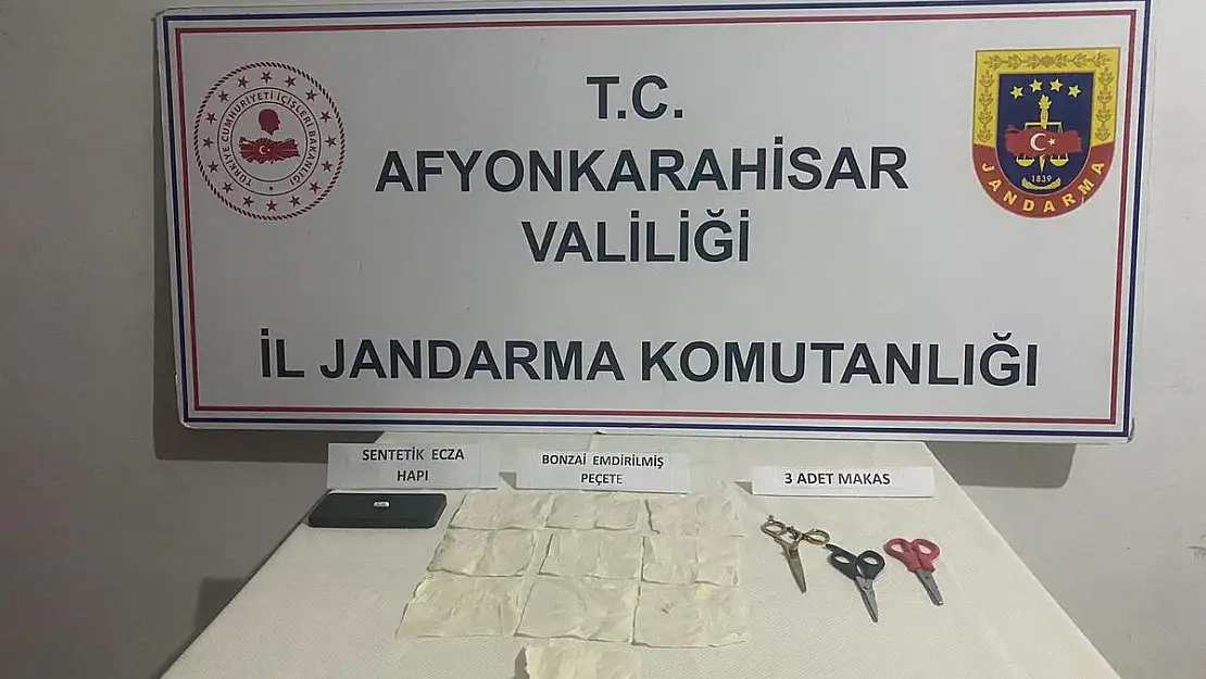 Afyon'da Peçeteye Emdirilmiş Bonzai Ele Geçirildi