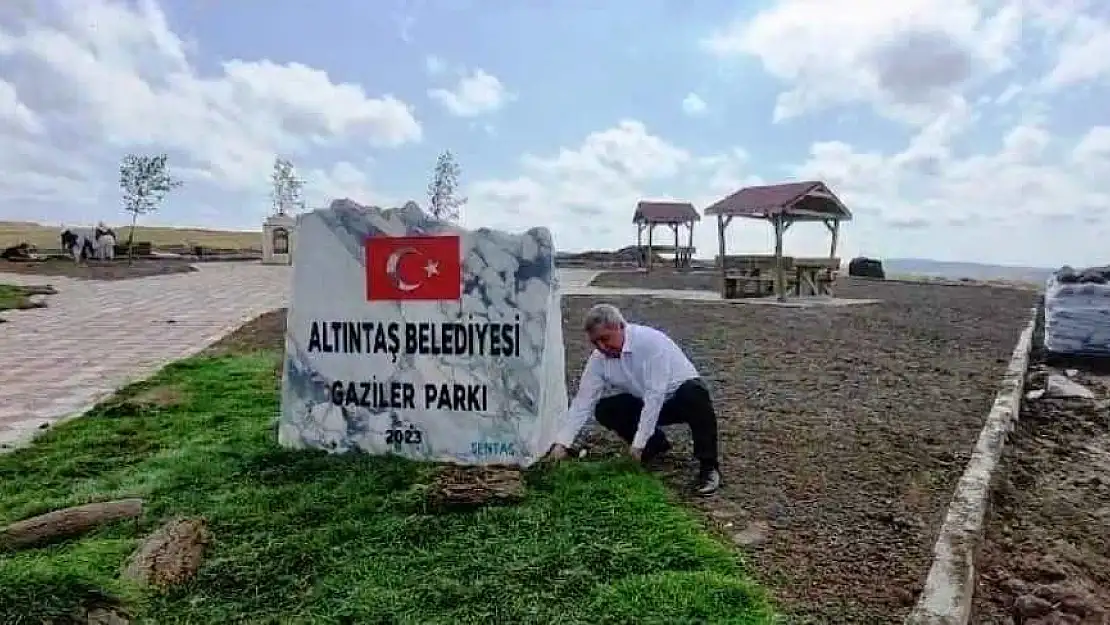 Altıntaş'ta Gaziler Parkı hizmete girdi