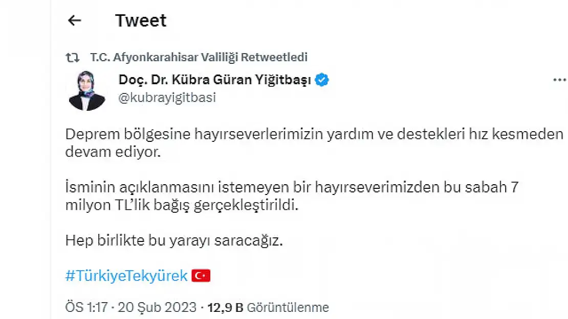 Asil milletin asil evlatları: İsmini açıklamadı, 7 milyon bağışladı