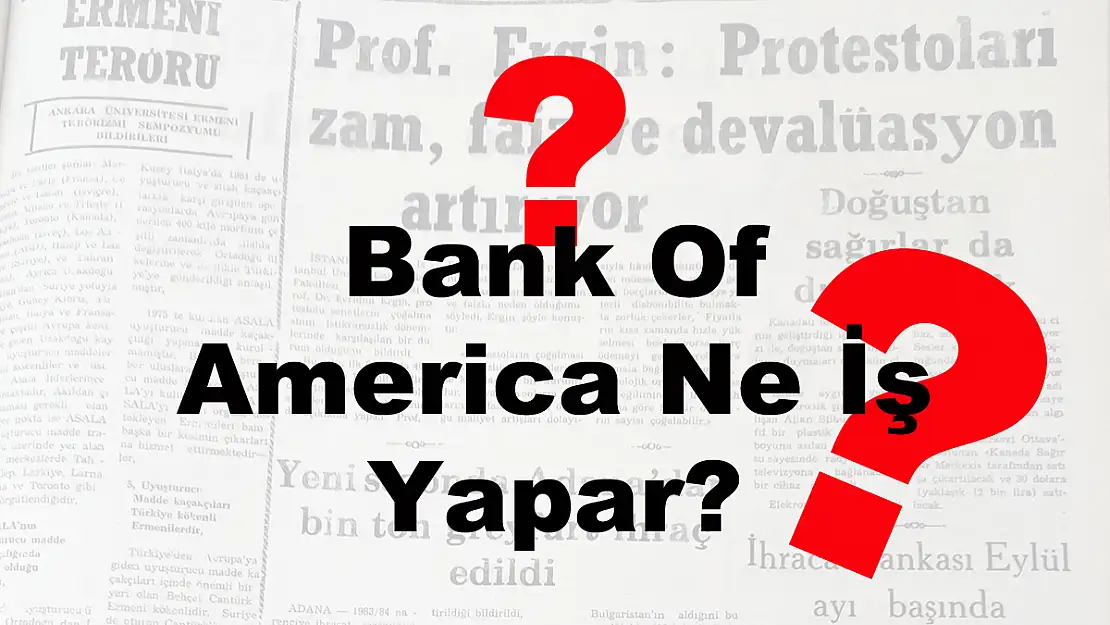 Bank Of America Ne İş Yapar?