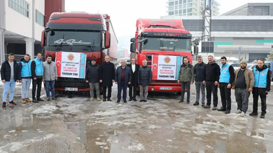 Bayırbucak Türkmenleri için 2 tır yardım gönderildi