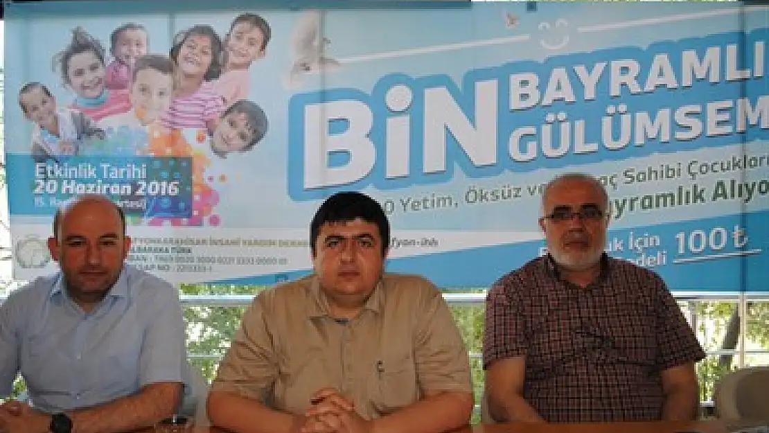 Bin yetimin yüzü gülecek – Kocatepe Gazetesi