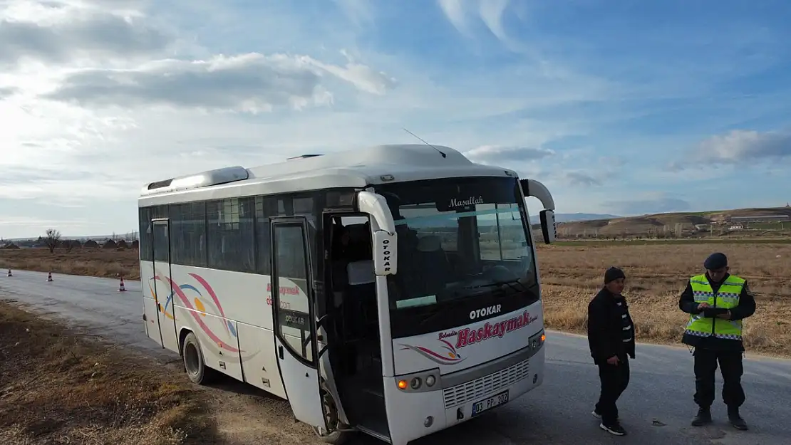 Bolvadin'de Okul Servisleri Denetlendi