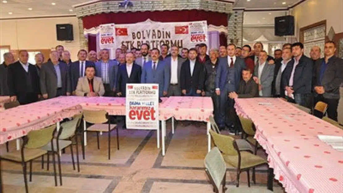 Bolvadin'deki 62 STK 'evet' diyor