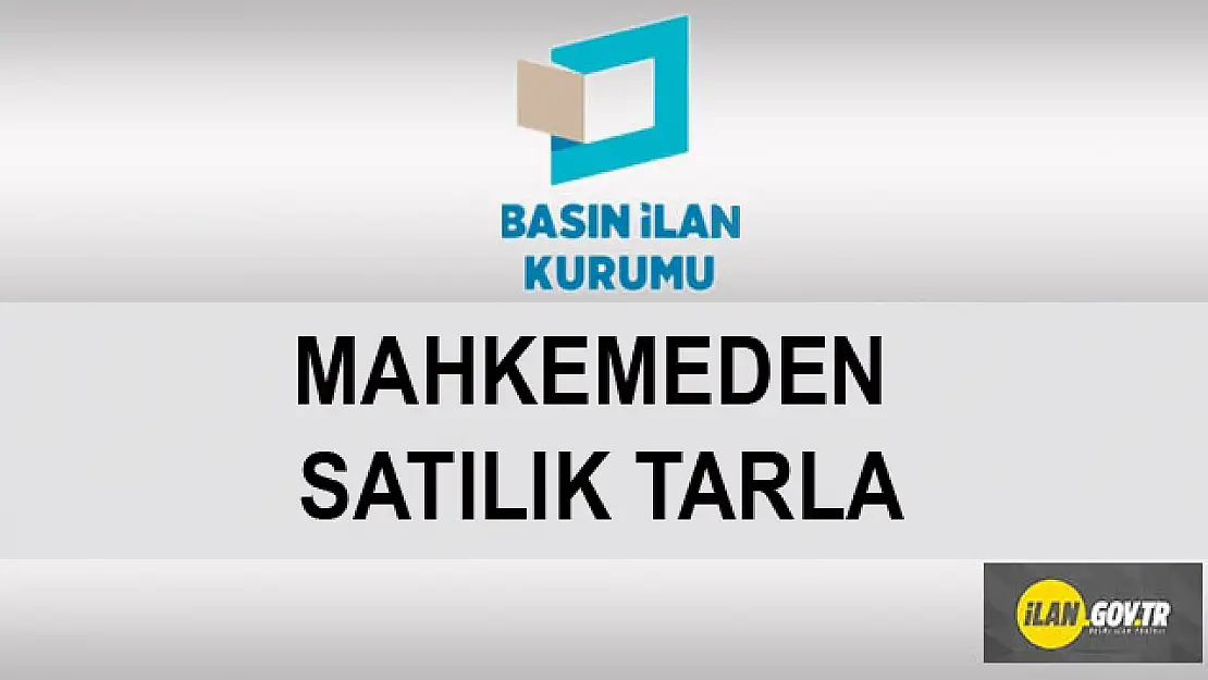 Çay'da mahkemeden tarla satılacak