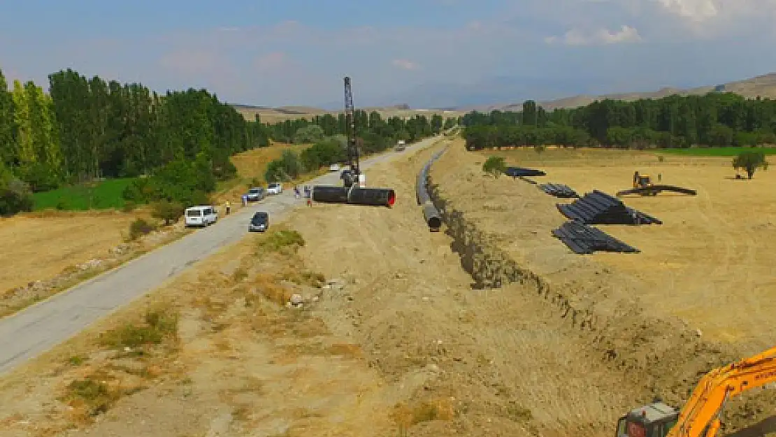 Çobanlar Seyitler  sulaması hızla yenileniyor