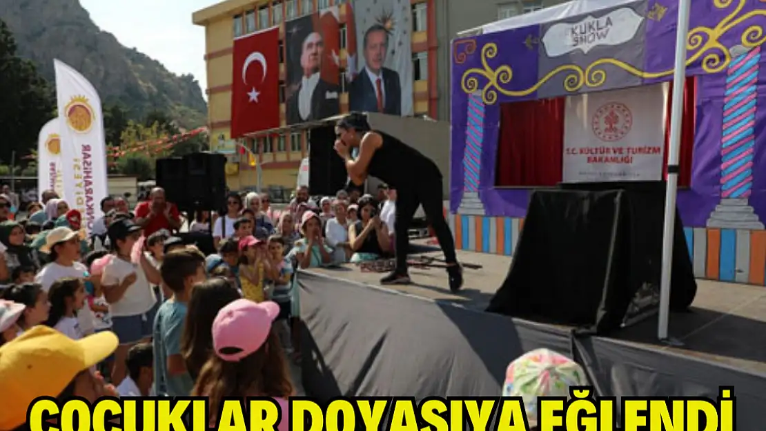 Çocuklar doyasıya eğlendi