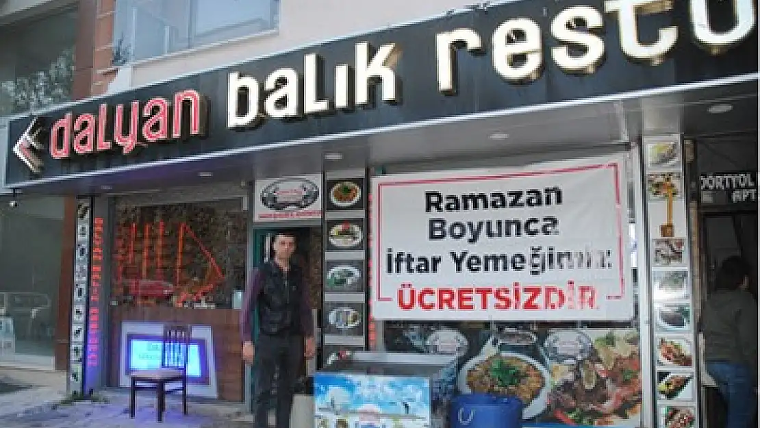 Dalyan Balık Restora'nda ücretsiz iftar