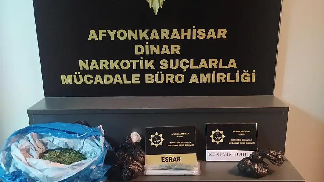 Dinar ve Başmakçı’da Uyuşturucu Operasyonu