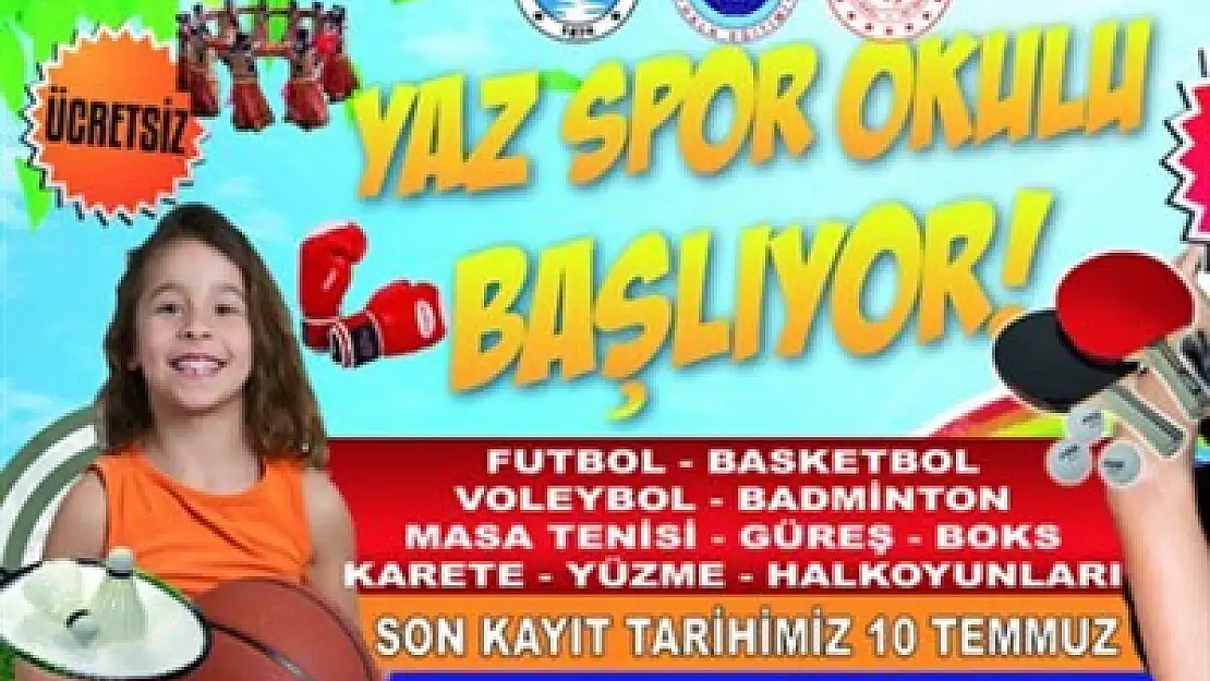 Dinar'da Yaz Spor Okulları başlıyor