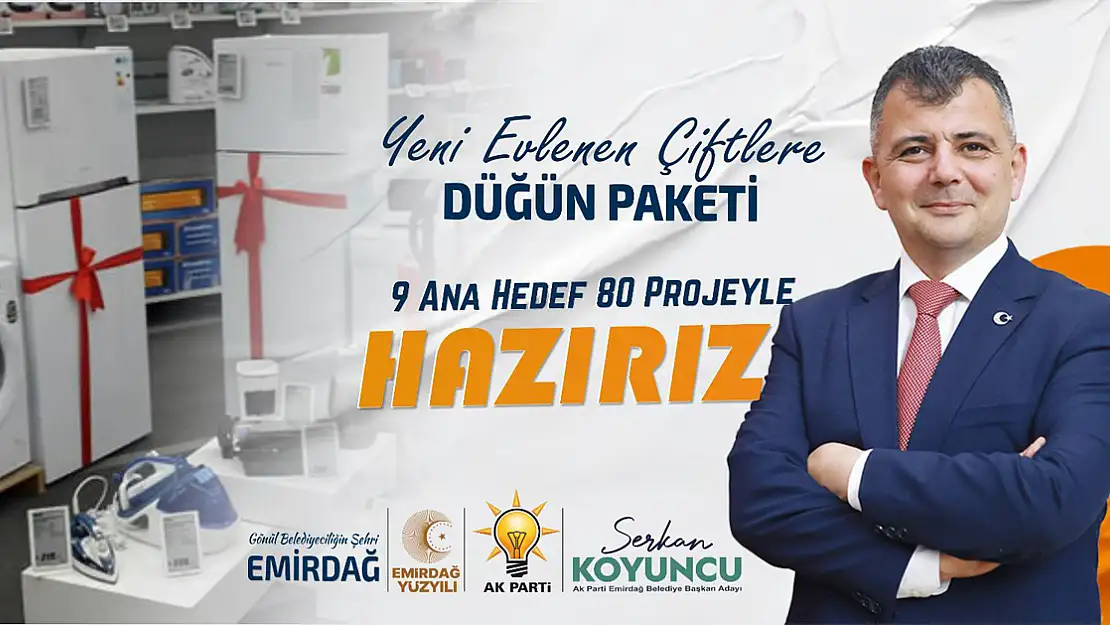 Emirdağ'da İhtiyaç Sahibi Gençlere Düğün Desteği Verilecek