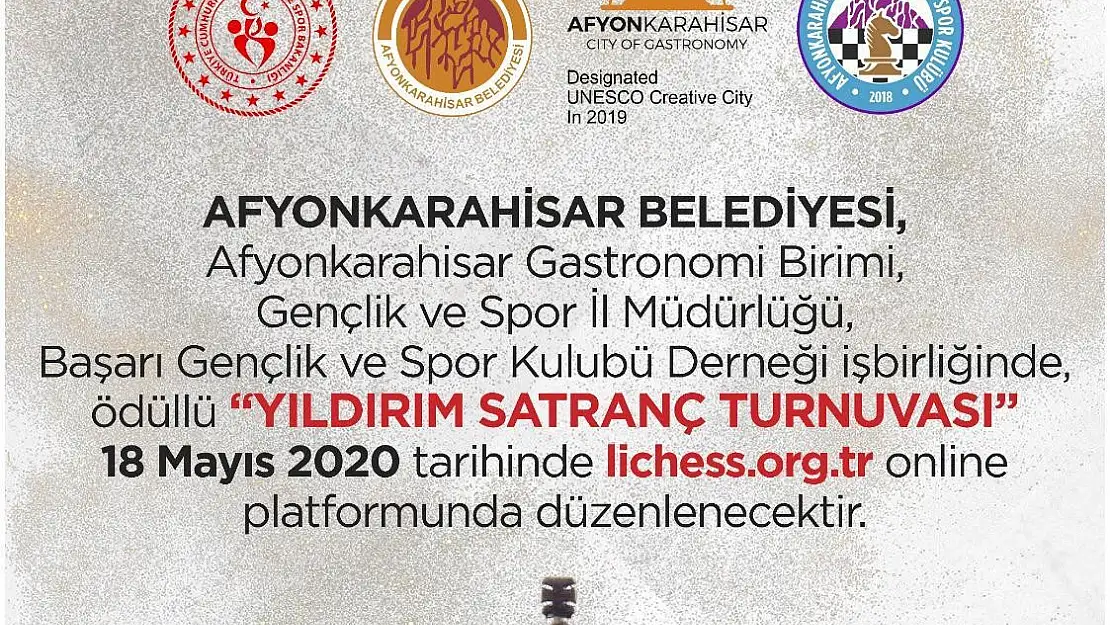 Evden satranç  turnuvası başlayacak