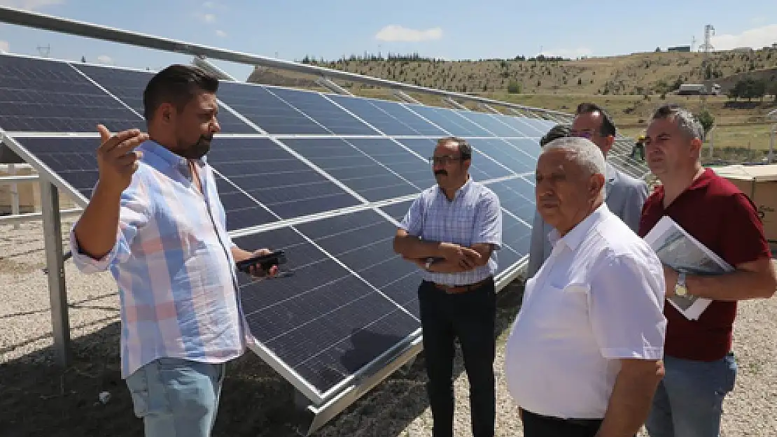 Güneş Enerji Santralinde çalışmalar tamam