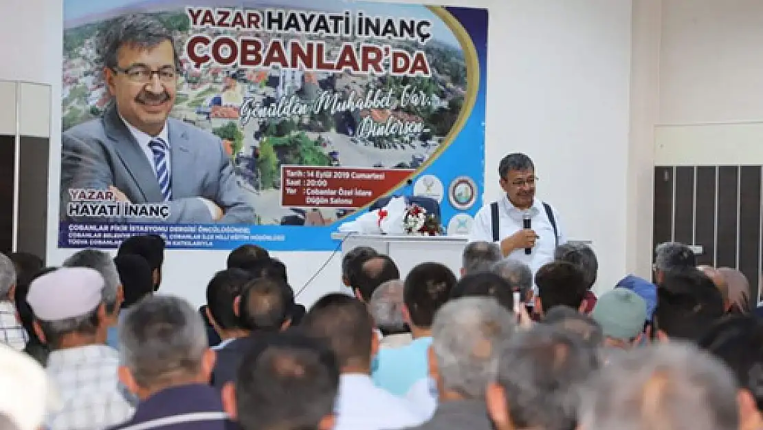 Hayati İnanç,  konferansı ilgi gördü