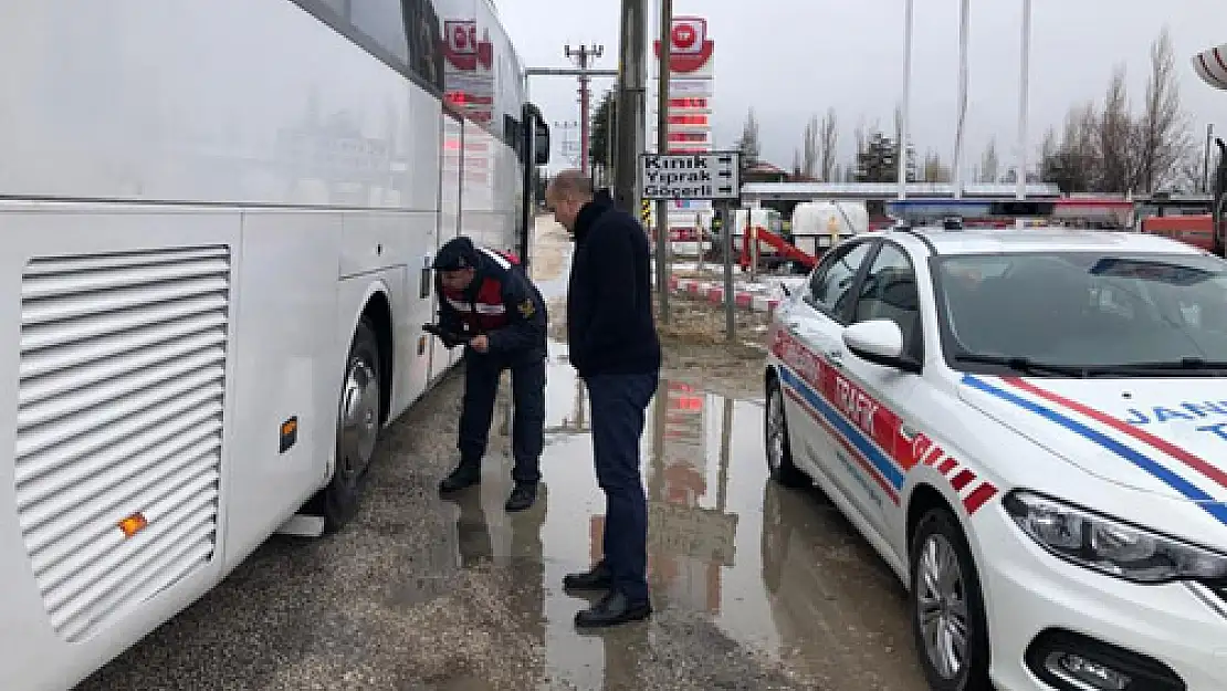 Jandarma bir haftada 116 yolcu otobüsünü denetledi