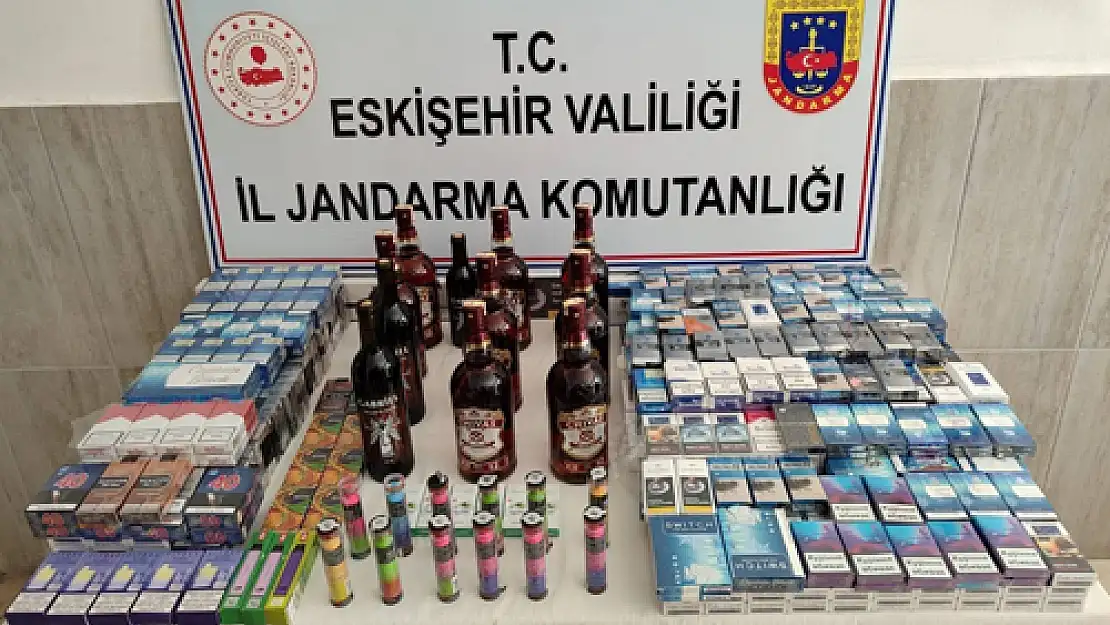 Jandarma’dan kaçak sigara ve alkol operasyonu