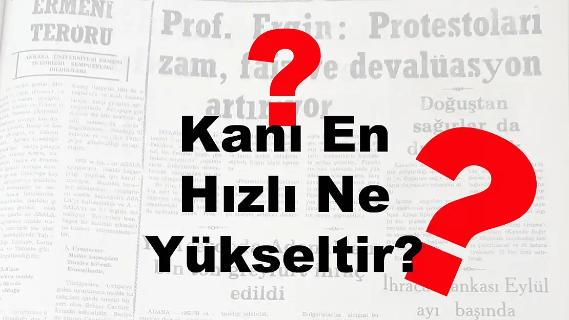 Kanı En Hızlı Ne Yükseltir?