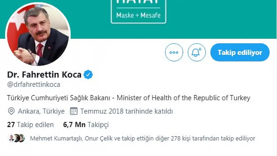 Koca’dan Uysal’a aşı teşekkürü