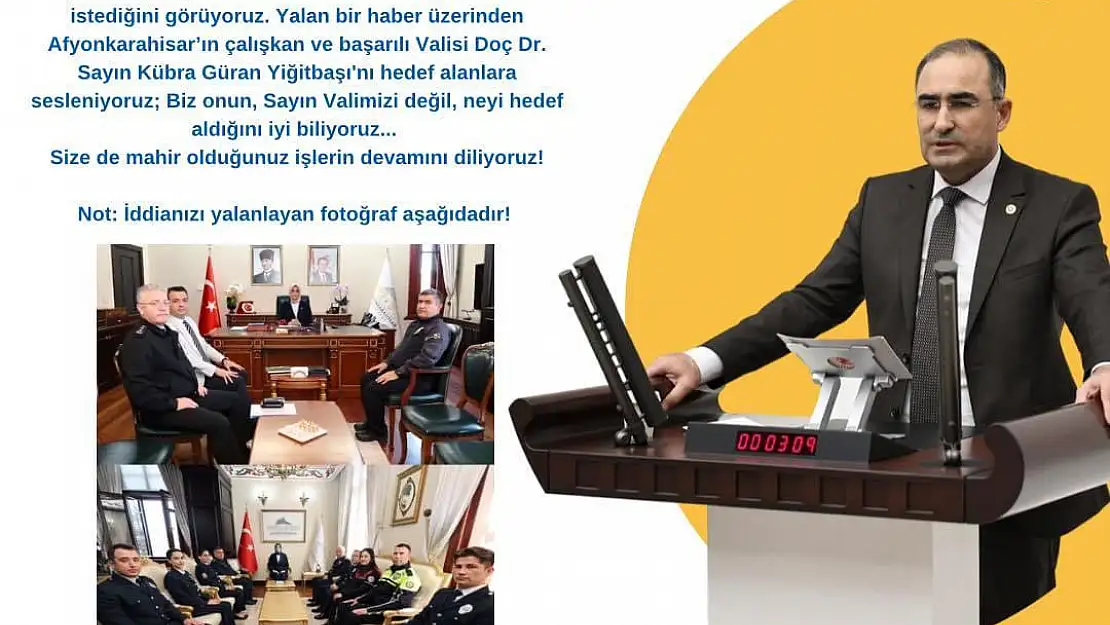 Milletvekili Arslan’dan Saymaz’a Fotoğraflı Cevap