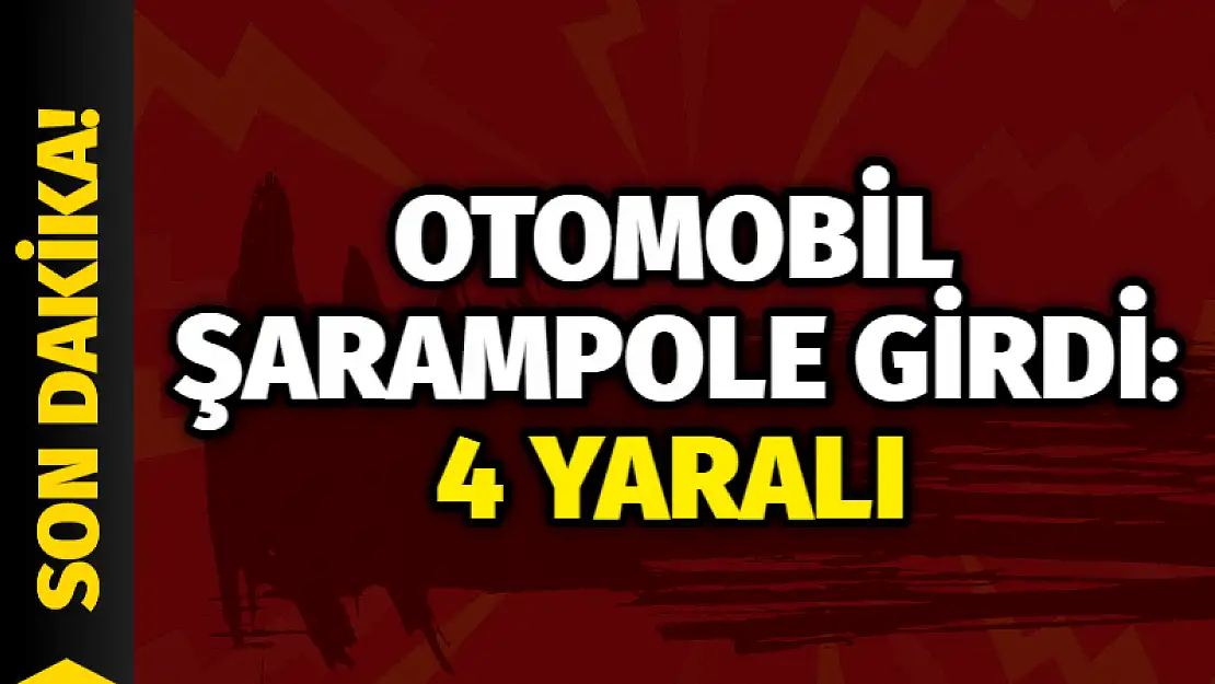 Otomobil Şarampole Girdi: 4 Yaralı