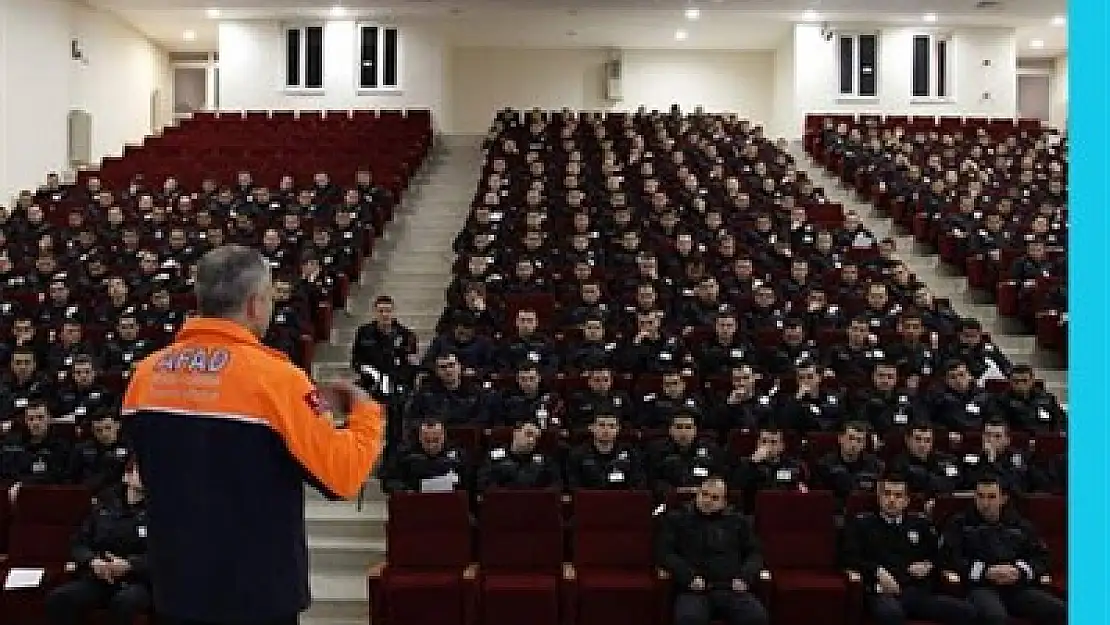 Polis adaylarına afet eğitimi verildi