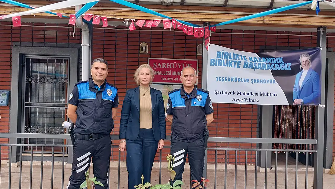 Polis Ekipleri Mahalle Muhtarlarını Ziyaret Etti