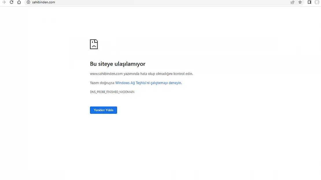 Sahibinden.com Neden Açılmıyor?