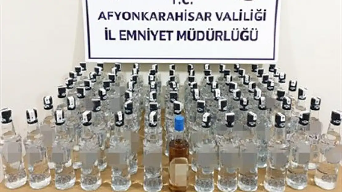 Sahte rakı, viski ve votka ele geçirildi