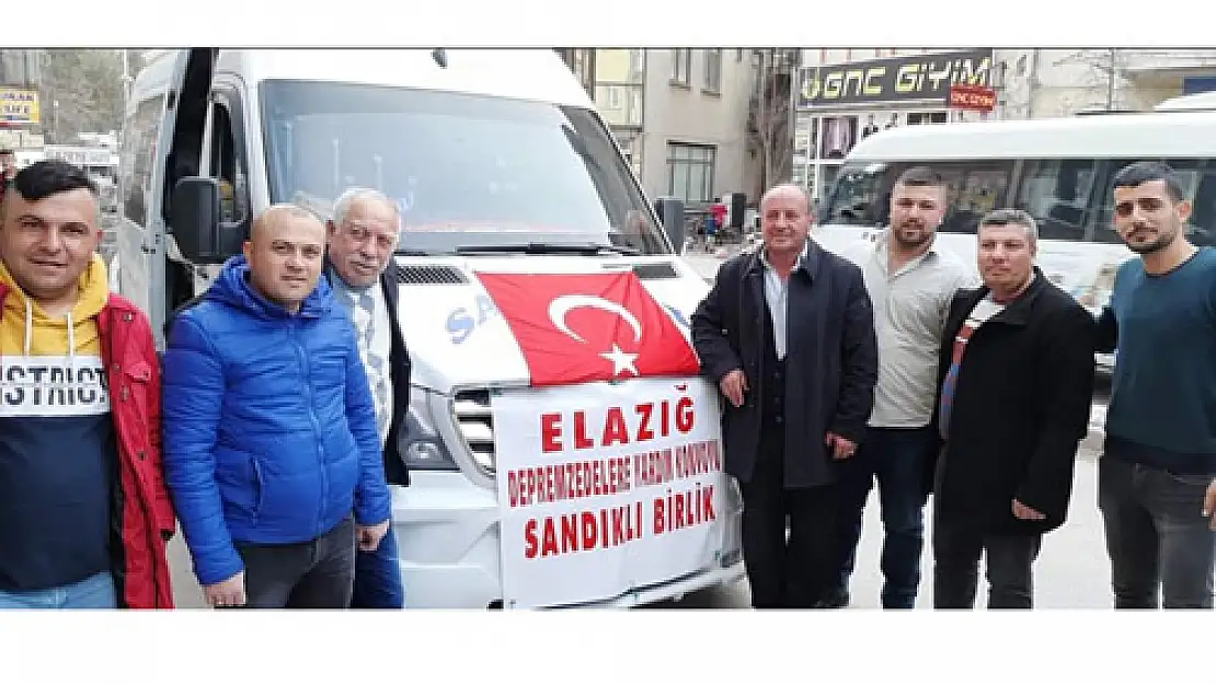 Sandıklı Birlik'ten Elazığ'a destek