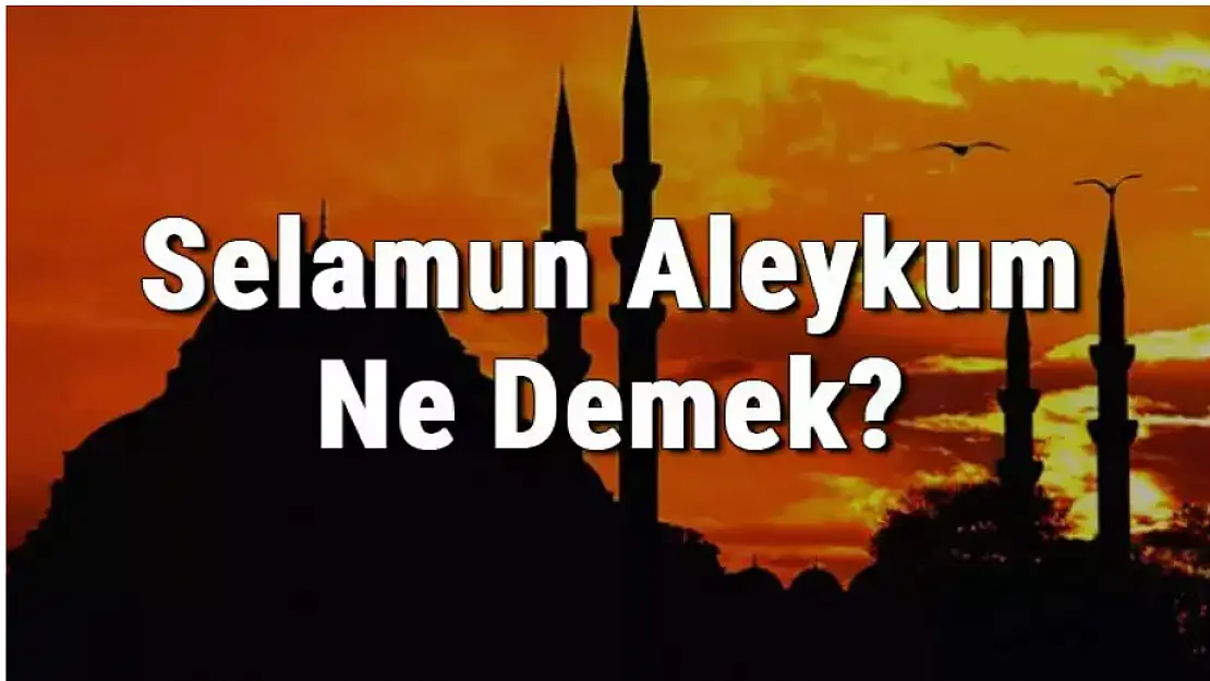 Selamun Aleyküm ne demek?