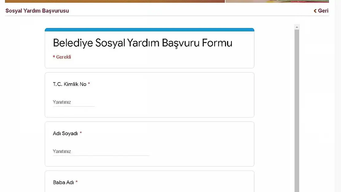 Sosyal destek başvuruları online yapılabilecek