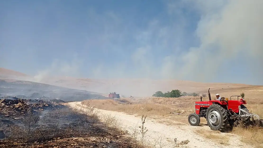 Şuhut'ta arazi yangını