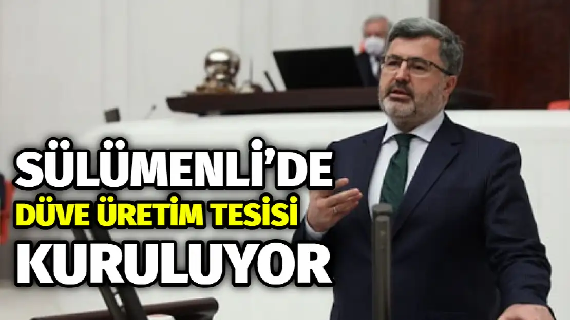 Sülümenli'de düve üretim tesisi kuruluyor