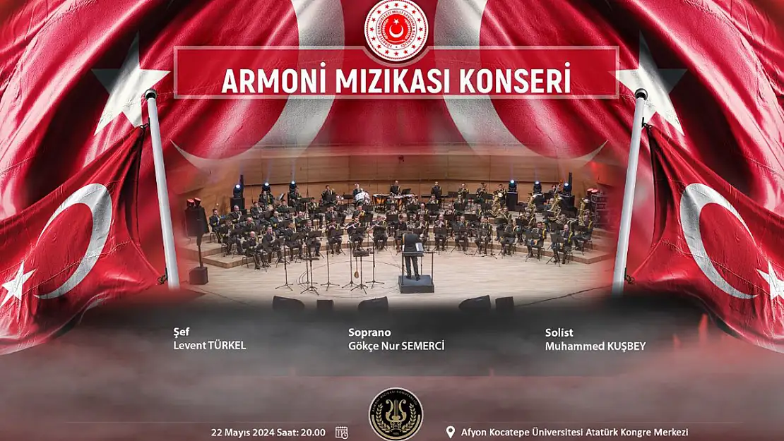 TSK Armoni Mızıkası AKÜ'de Konser Verecek