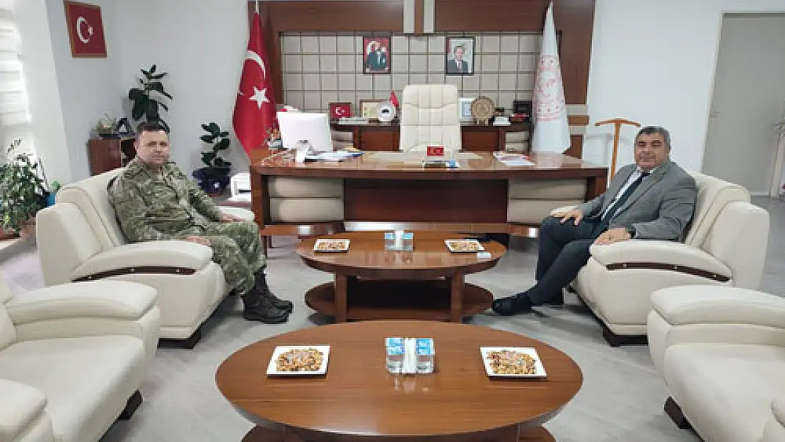 Tuğgeneral Yöner ve Müdür Ay’dan iade-i ziyaret