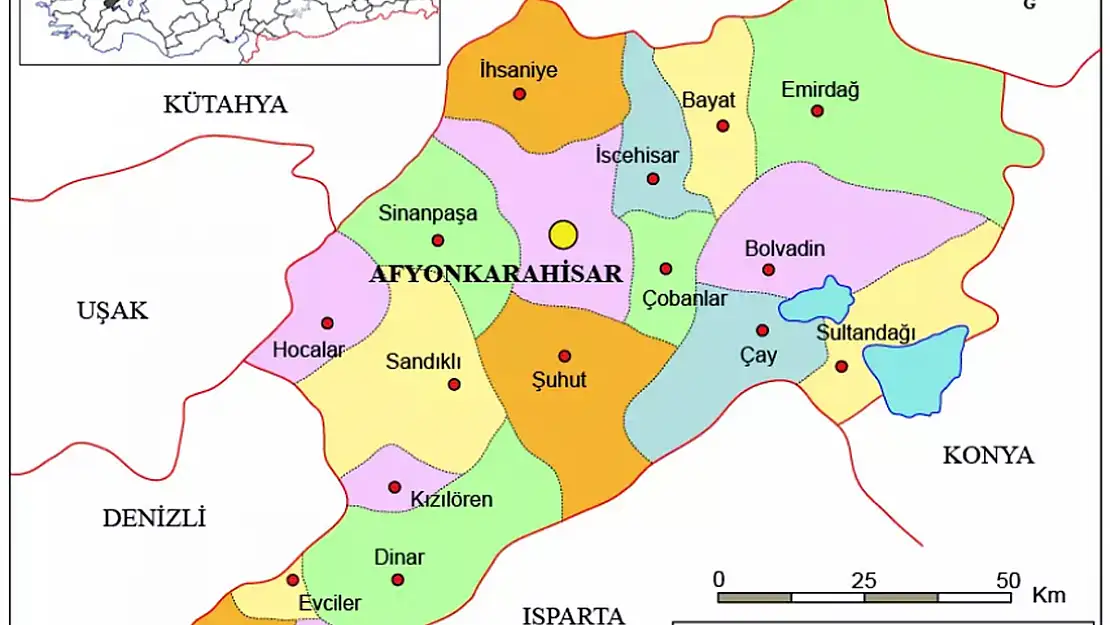 TÜİK İl Olacak İlçeleri Açıkladı. Listede Afyon’un Hangi İlçeleri Var?